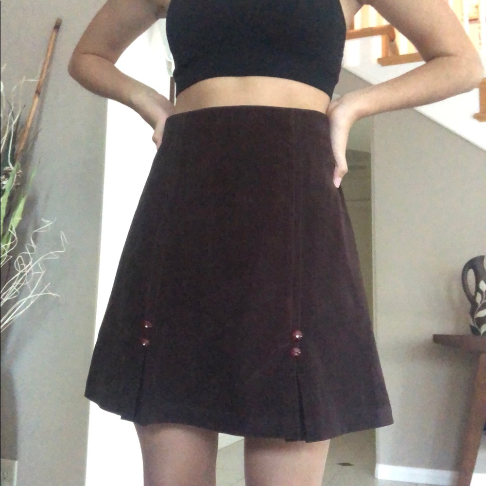 vintage brown skirt